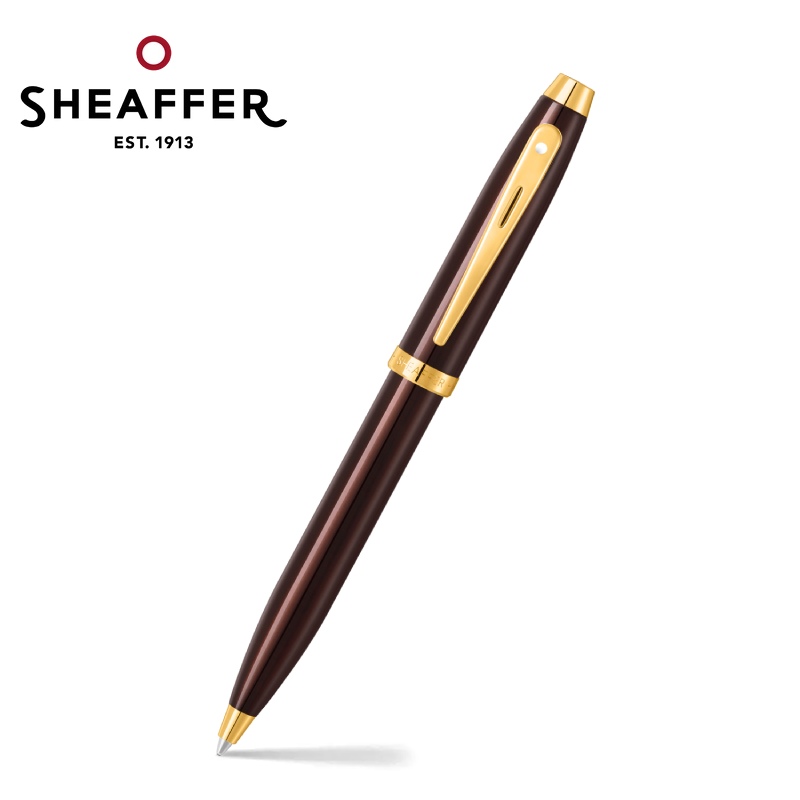 免費客製化刻字【Sheaffer】100亮棕金原子筆 SFE2937051✿50B003